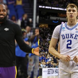 LeBron James (Left) and Cooper Flagg (Right)