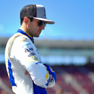 Mar 8, 2025; Avondale, AZ, USA; NASCAR Cup Series driver Chase Elliott (9) during qualifying for the Shrines Children’s 500 at Phoenix Raceway. Mandatory Credit: Gary A. Vasquez-Imagn Images