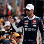 NASCAR Cup Series driver Denny Hamlin (11) during the Daytona 500 at Daytona International Speedway.