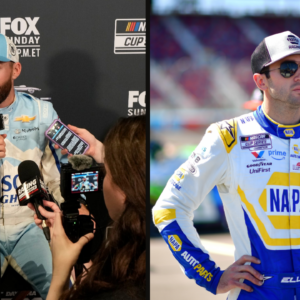 Ross Chastain (L) and Chase Elliott (R)