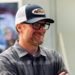 Feb 14, 2025; Daytona Beach, Florida, USA; NASCAR Cup Series team owner Dale Earnhardt Jr during practice for the Daytona 500 at Daytona International Speedway. Mandatory Credit: Mark J. Rebilas-Imagn Images