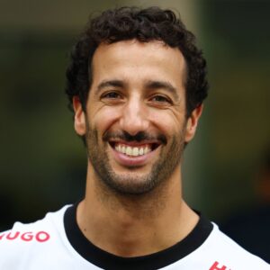 F1 Grand Prix Of Singapore - Previews Daniel Ricciardo of Australia and Visa Cash App RB F1 Team poses with fans during previews ahead of the F1 Grand Prix of Singapore