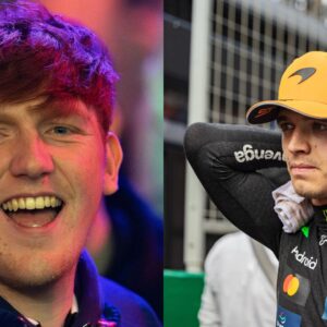 Angry Ginge (L) and Lando Norris (R)