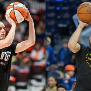 Caitlin Clark(L) and Stephen Curry(R)