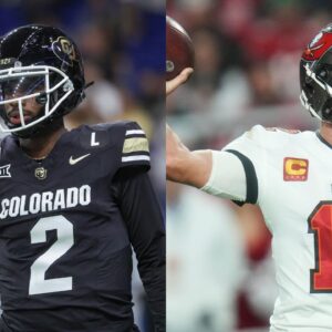 Shedeur Sanders and Tom Brady