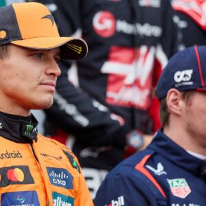 15.05.2025, xrarjax, Motorsport FIA Formel 1, Großer Preis von Australien 2025 v.l. Lando Norris (McLaren) Startnummer 04 Max Verstappen