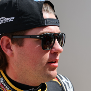 Noah Gragson walks to the drivers meeting before the Daytona 500 at Daytona International Speedway.