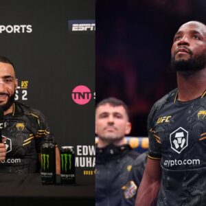 Belal Muhammad (L), Leon Edwards (R)