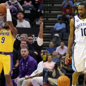 Bronny James(L) and Gilbert Arenas(R)