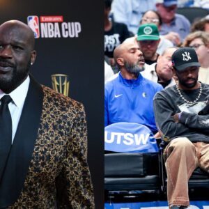 Shaquille O'Neal (L), Kyrie Irving (R)