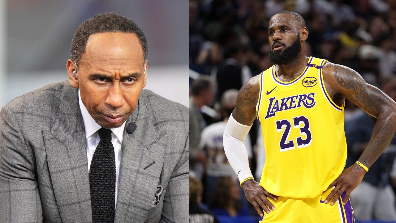 Stephen A. Smith (L), LeBron James (R)