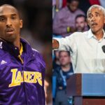 Kobe Bryant(L) and President Barack Obama(R)