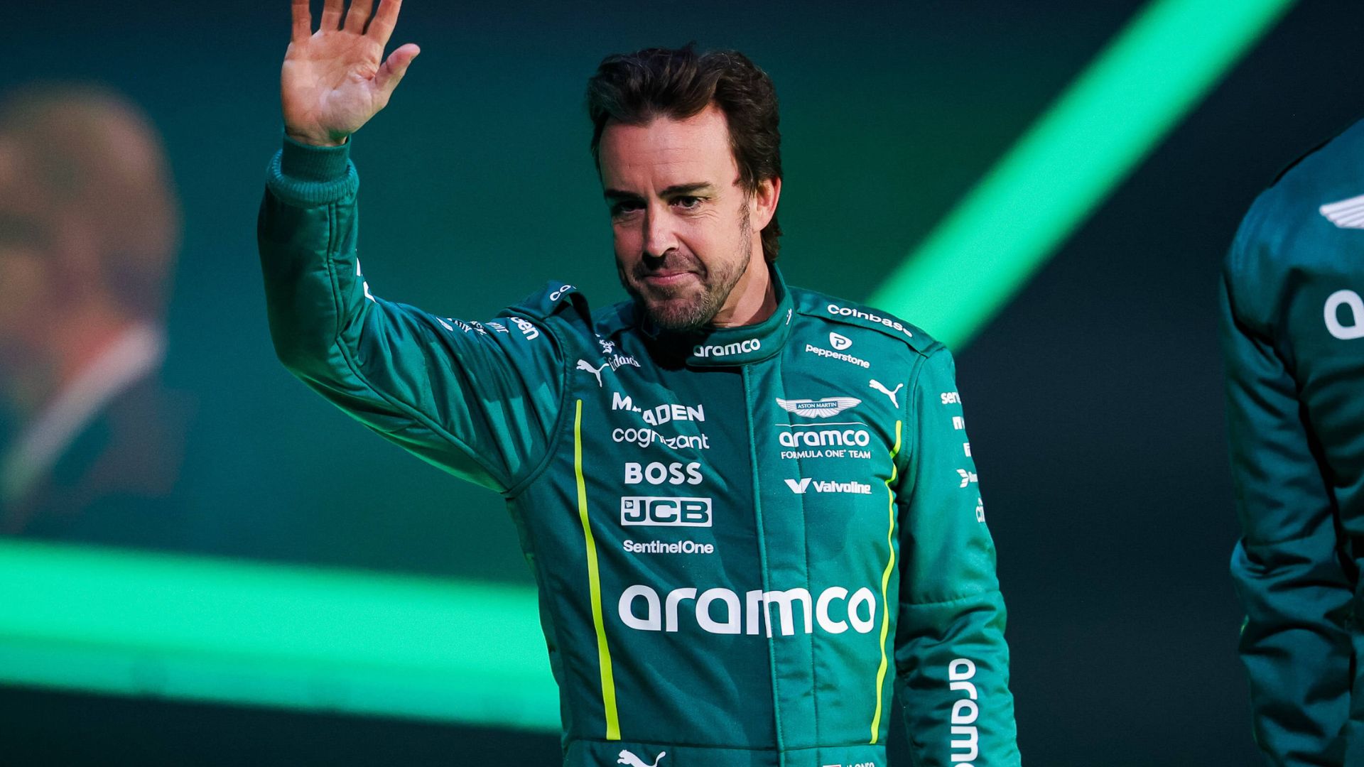 ALONSO Fernando (spa), Aston Martin F1 Team AMR25, portrait during the F1 75 Live at The O2, F1 2025 season Launch event, on February 18, 2025