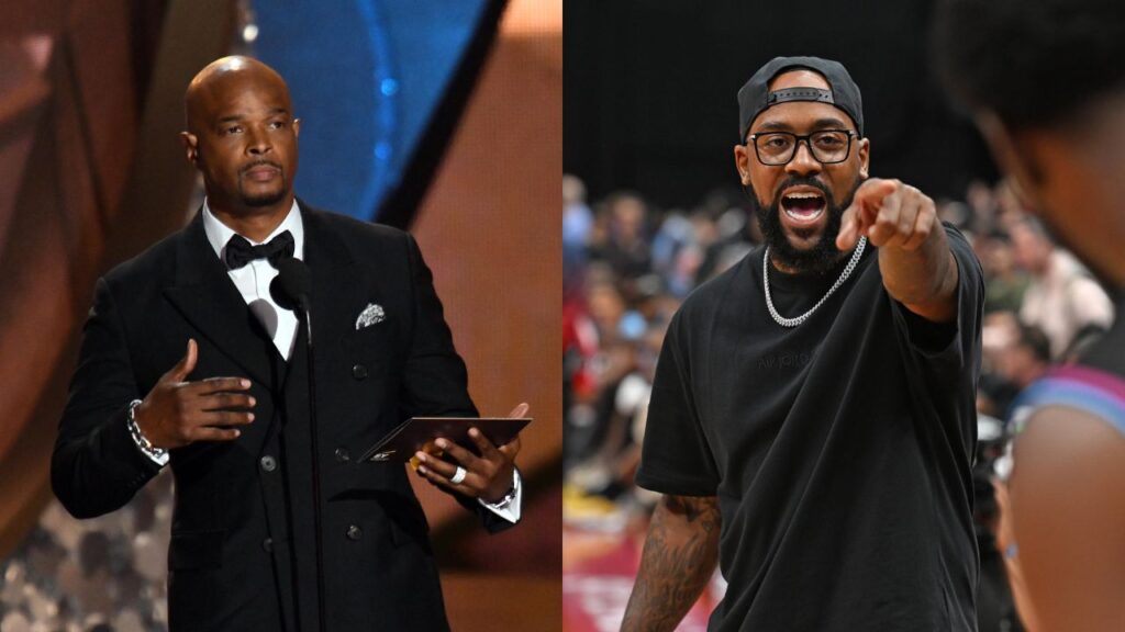 Damon Wayans (L), Marcus Jordan (R)