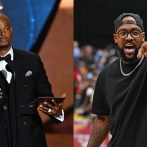 Damon Wayans (L), Marcus Jordan (R)