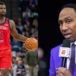 Zion Williamson and Stephen A. Smith