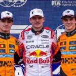 VERSTAPPEN Max (ned), Red Bull Racing RB21, PIASTRI Oscar (aus), McLaren F1 Team MCL39, NORRIS Lando (gbr), McLaren F1 Team MCL39, portrait during the Formula 1 Lenovo Japanese Grand Prix 2025
