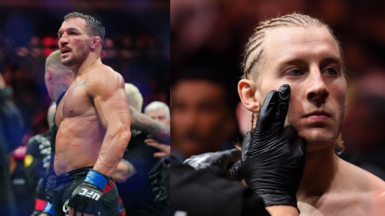 Michael Chandler (L), Paddy Pimblett (R)