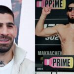 Ilia Topuria (L), Islam Makhachev (R)