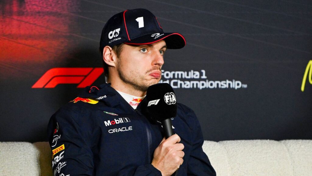FORMULA 1 AUSTRALIAN GRAND PRIX 2025 RACE DAY MAX VERSTAPPEN (NED) of Oracle Red Bull Racing 1 post race press conference, PK, Pressekonferenz during the FORMULA 1 LOUIS VUITTON AUSTRALIAN GRAND PRIX 2025 RACE DAY at Albert Park Circuit, Melbourne, Australia on 16 March 2025