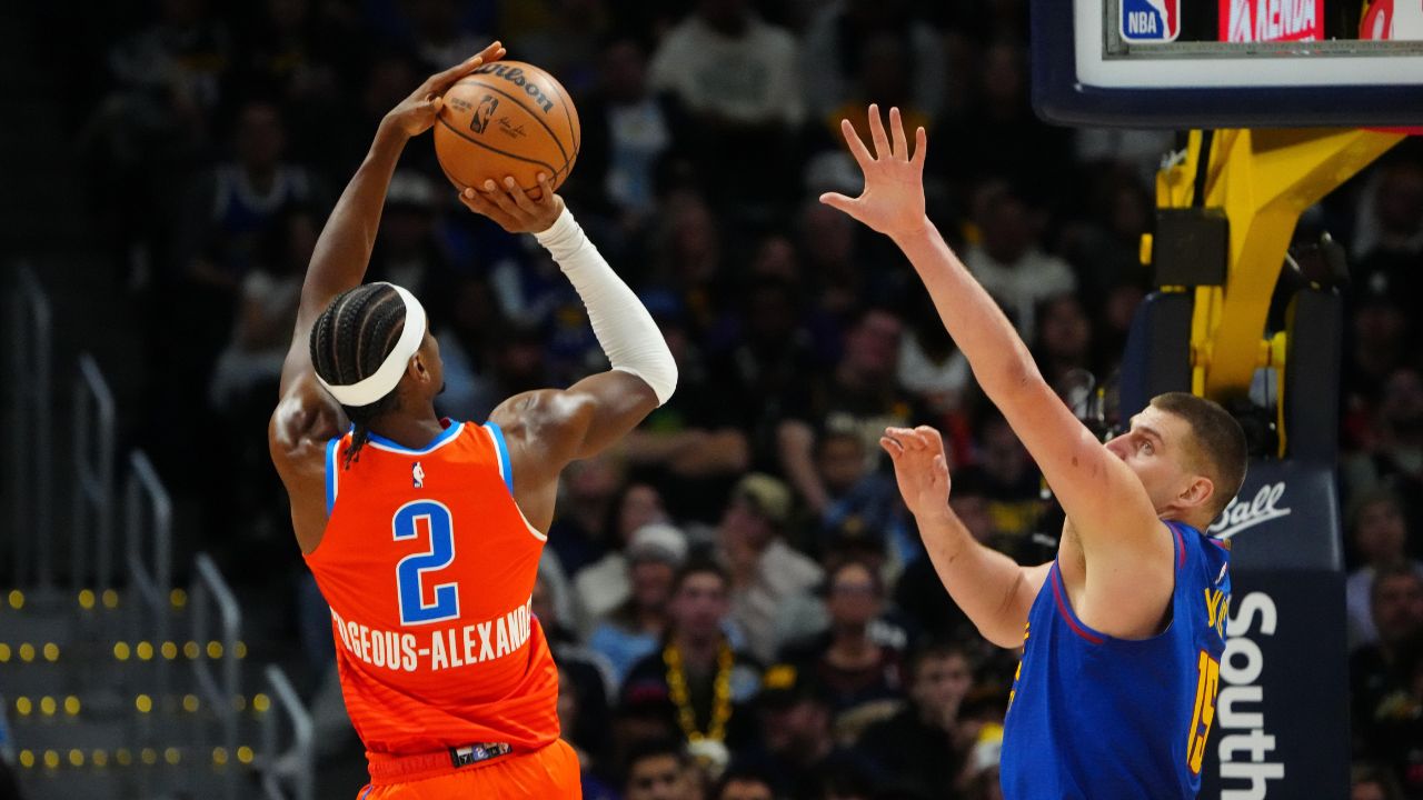 Shai Gilgeous-Alexander and Nikola Jokic, OKC v. Denver