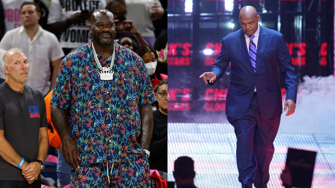 (L) Shaquille O'Neal (R) Charles Barkley