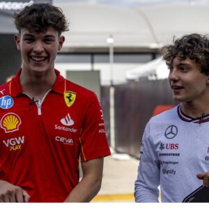 Andrea Kimi Antonelli and Oliver Bearman at the Formula 1 United States of America Grand Prix 2024