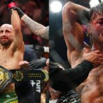 Alexander Volkanovski (L), Diego Lopes (R)