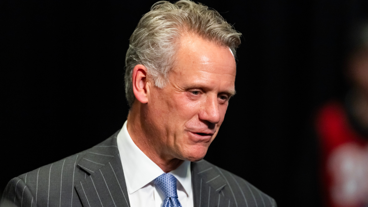NASCAR President Steve Phelps during Daytona 500 media day at Daytona International Speedway.