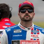 NASCAR Cup Series driver Josh Berry (21) awaits his run during Jack Link's 500 qualifying at Talladega Superspeedway.