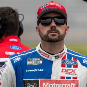 NASCAR Cup Series driver Josh Berry (21) awaits his run during Jack Link's 500 qualifying at Talladega Superspeedway.