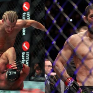 Paddy Pimblett (L), Islam Makhachev (R)