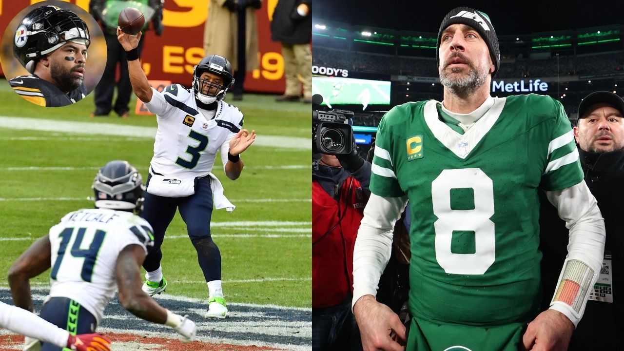 Cam Heyward, Russell Wilson and DK Metcalf, Aaron Rodgers