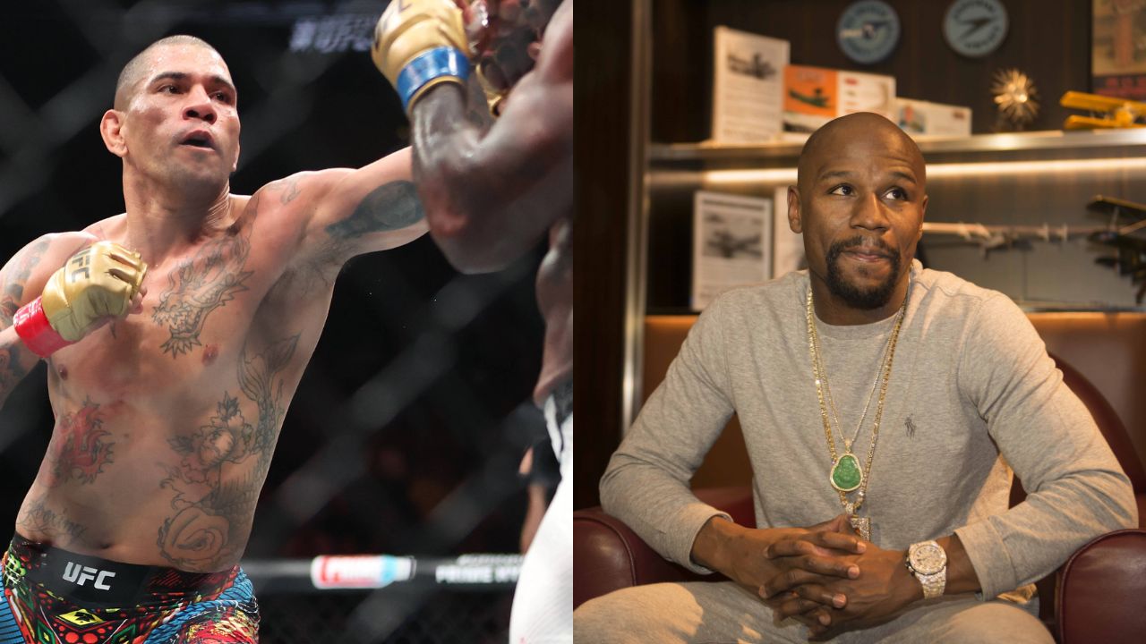 Alex Pereira (L), Floyd Mayweather (R)