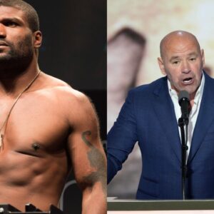 Quinton Jackson (L), Dana White (R)