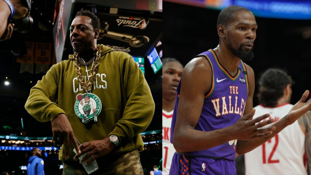 Paul Pierce (L), Kevin Durant (R)