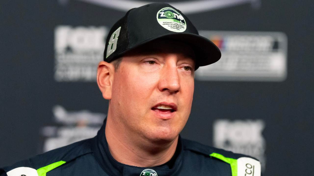 NASCAR Cup Series driver Kyle Busch during Daytona 500 media day at Daytona International Speedway.