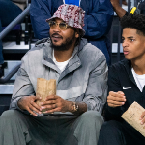 Carmelo Anthony and Kiyan Anthony