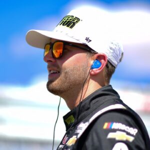 William Byron (24) during qualifying for the Pennzoil 400 at Las Vegas Motor Speedway.