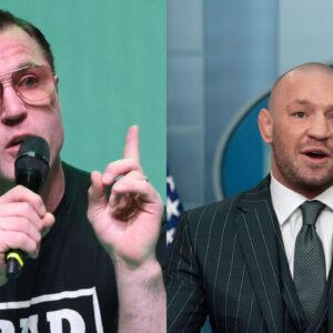 Chael Sonnen (L), Conor McGregor (R)