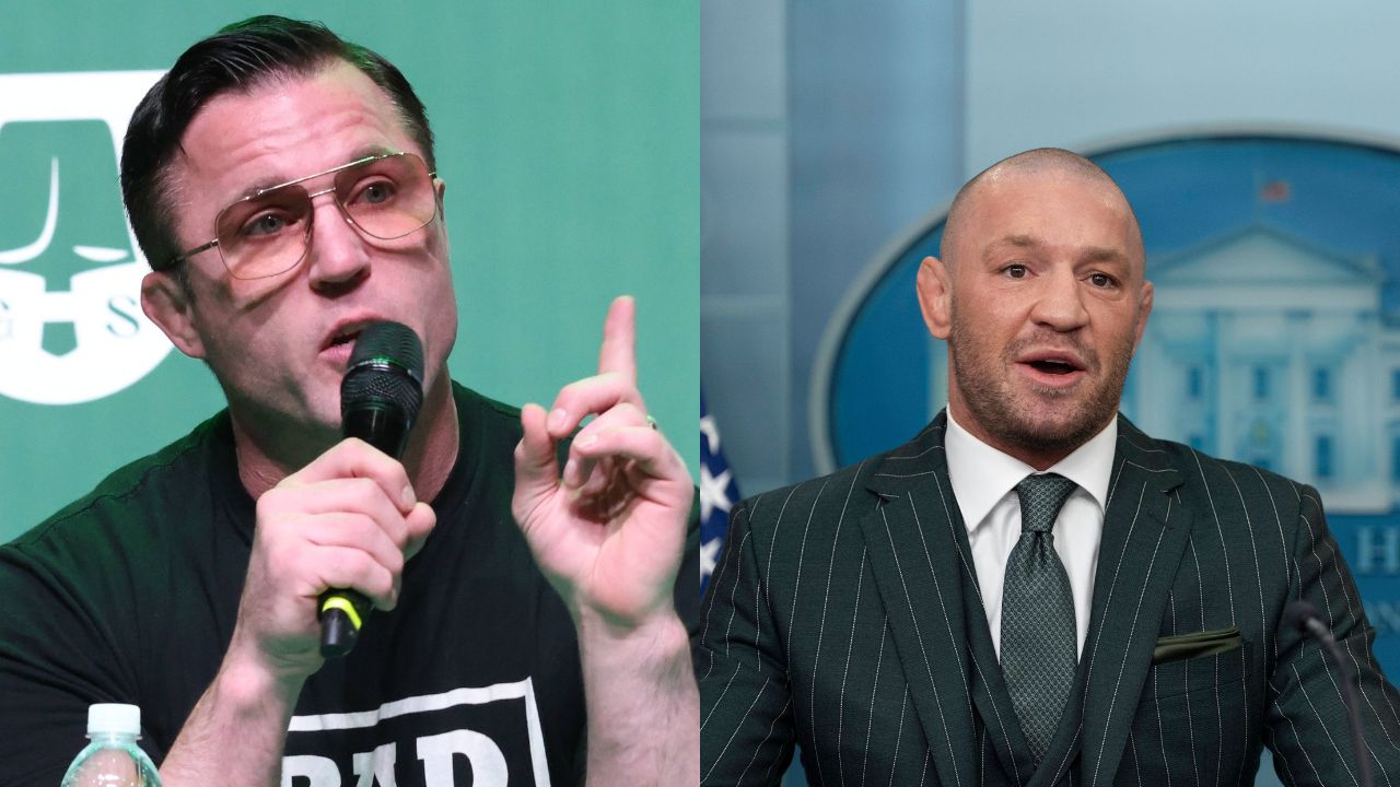 Chael Sonnen (L), Conor McGregor (R)