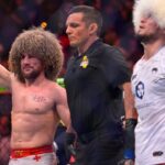 MERAB DVALISHVILI (19-4-0) of Tbilisi, Georgia defeats UMAR NURMAGOMEDOV (18-1-0) of Kizilyurt, Russia by unanimous decision (48-47, 48-47, 49-46) during UFC 311 at the Intuit Dome