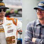 Sammy Smith (L) and Dale Earnhardt Jr. (R)