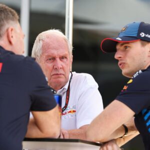VERSTAPPEN Max (ned), Red Bull Racing RB20, HORNER Christian (gbr), Team Principal of Red Bull Racing, MARKO Helmut (aut), Drivers™ Manager of Red Bull Racing, portrait during the Formula 1 Gulf Air Bahrain Grand Prix 2024
