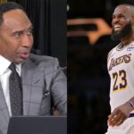 Stephen A. Smith (L) and LeBron James (R)