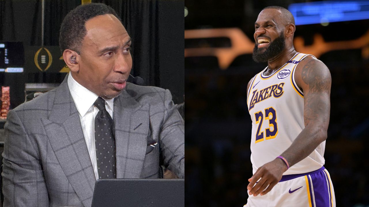 Stephen A. Smith (L) and LeBron James (R)