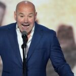 Dana White, CEO of Ultimate Fighting Championship, speaks during the final day of the Republican National Convention at the Fiserv Forum. The final day of the RNC featured a keynote address by Republican presidential nominee Donald Trump.