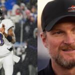 Lamar Jackson and Dale Earnhardt Jr.