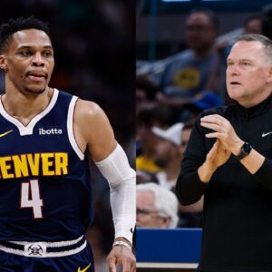 Russell Westbrook (L) and Mike Malone (R)