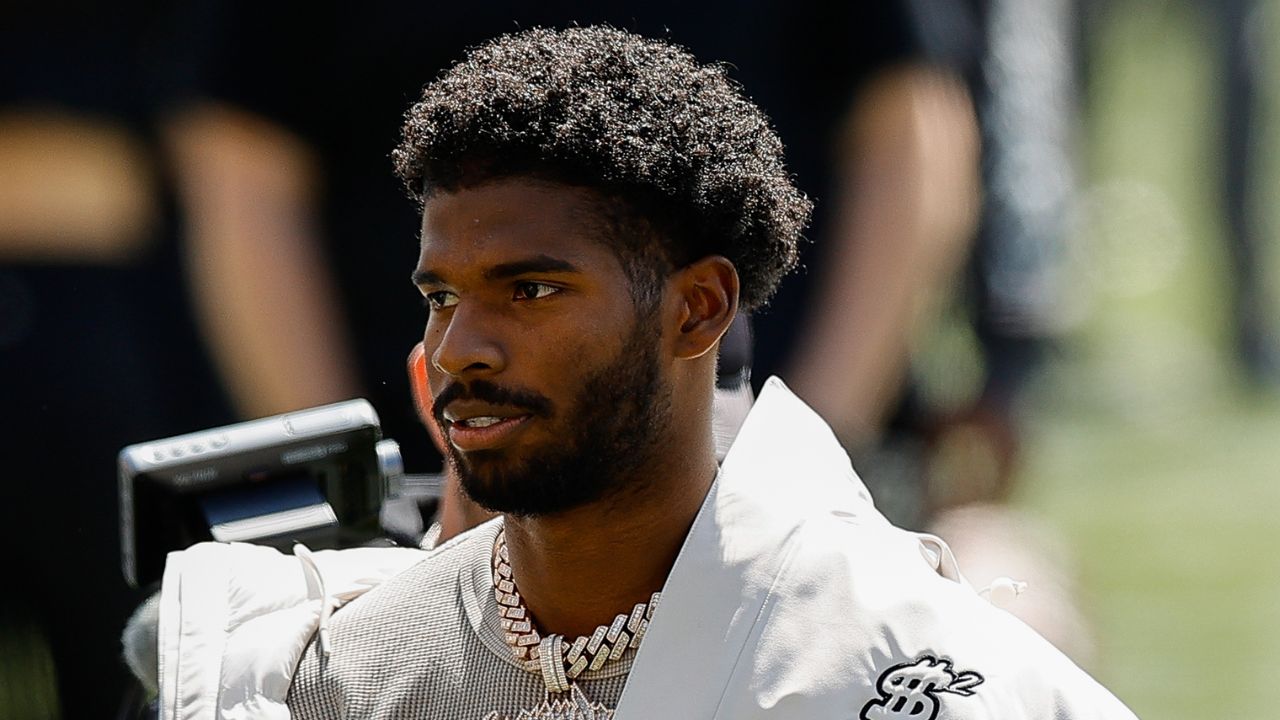 Colorado Buffaloes former player Shedeur Sanders before the spring game at Folsom Field.